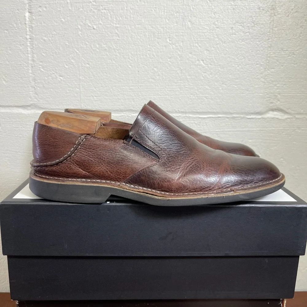 Sperry‎ Top Sider STS10276 Brown Leather Loafers Casual Slip On Shoes Men's 11 M